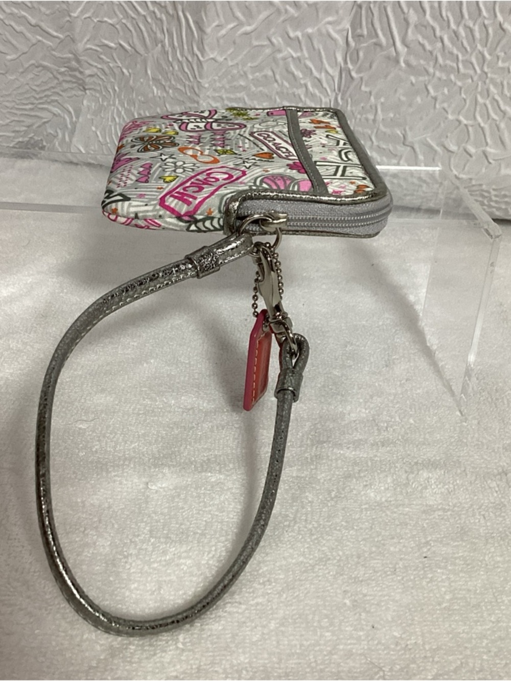 Coach Poppy Butterfly Graffiti Wristlet Wallet with Hang Tag - Picture 7 of 14